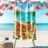 Capybara Family Picnic by the Beach Beach Towel Quick-drying for Travel Outdoor Sports Jogging Beach and Swimming