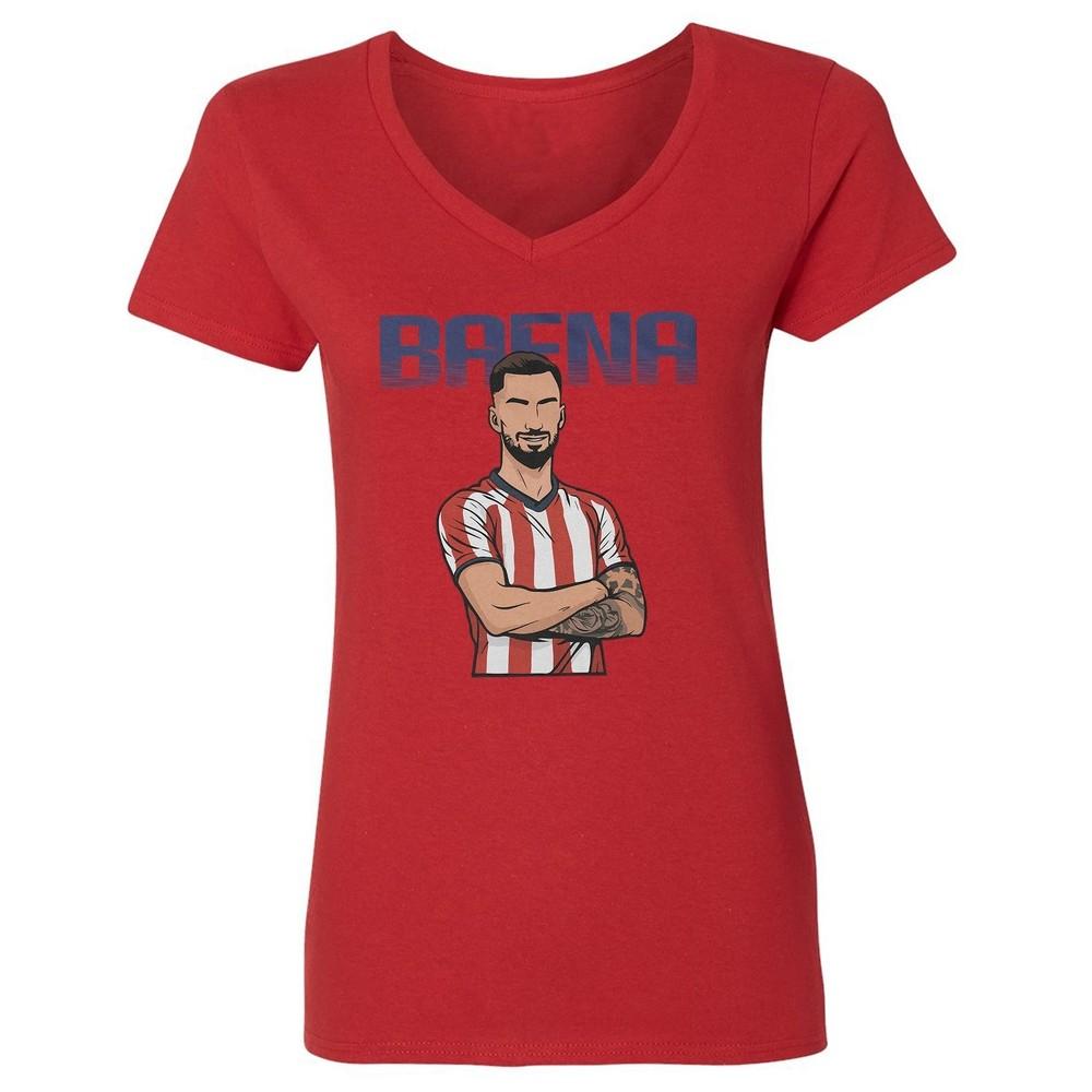 Alex Baena Soccer Inspired Signed Design - Atletico Ladies  V-Neck Tshirt Unisex T-Shirt XXXXL