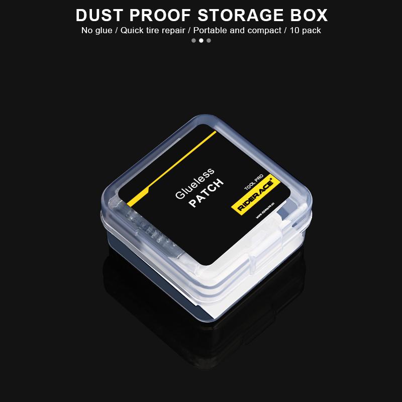 Bicycle Tire Patch Repair Tool Kit Glue-Free Quick Drying Portable Rubber Fetal Repair Bike Inner Tube Glueless Chip Patches Kit