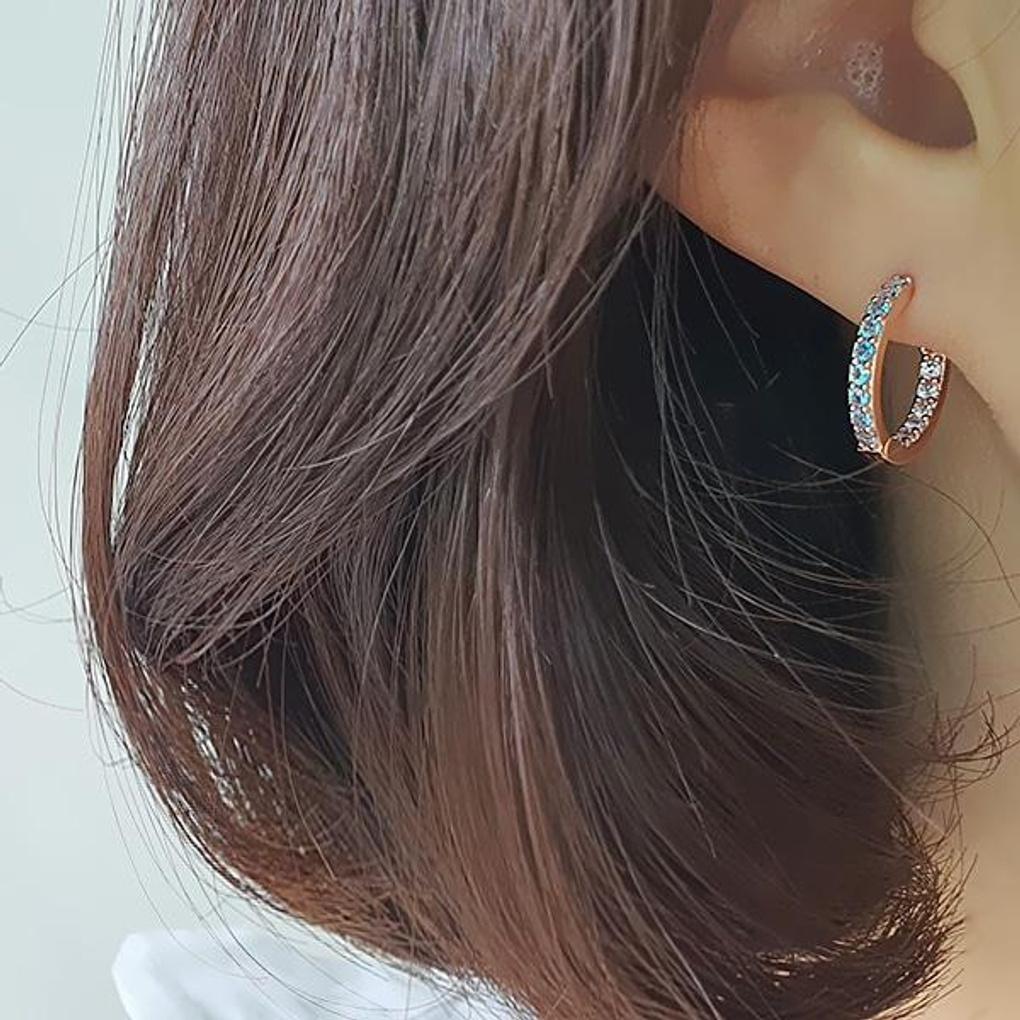 Women's Accessories In & Out Cubic Hoop Earrings