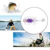 Float Fishing Soft Lure with  Sequins Small Paddle T Tail Bait PVC TPR Artificial Floating T Tail Bait for Bass Fishing