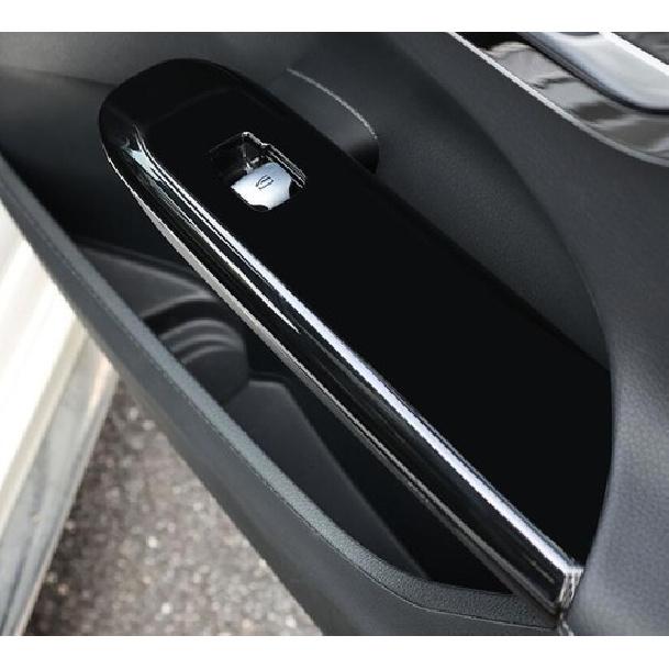 For Benz EQE EQS - Gloss Black Window Lift Panel Switch Cover Trim 4PCS