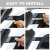 2Pcs For Toyota Land Cruiser Prado J250 LC250 2025 2025 Glossy Black A-Pillar Front Triangle Molding Trim Cover Car Accessories