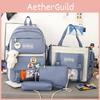 Letter Bag Xps Print Backpack With Pendant Large Capacity Schoolbag Gift Kids