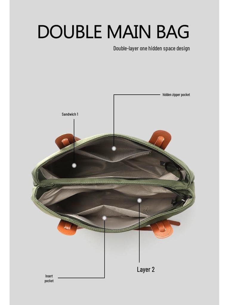 2025 Trendy Women's Large Capacity Nylon Shoulder Bag - Fashionable, Casual, Versatile Tote Handbag