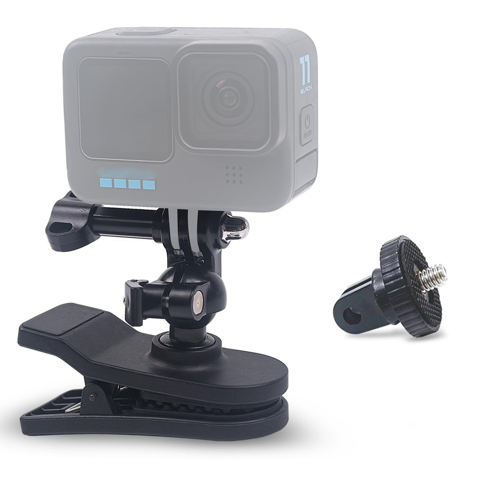 

FitStill Backpack Clip Action Camera Rotating Clip Mount for Gopro Accessory Backpack Mount for Go Pro Max hero DJI action Insta360 POV shooting