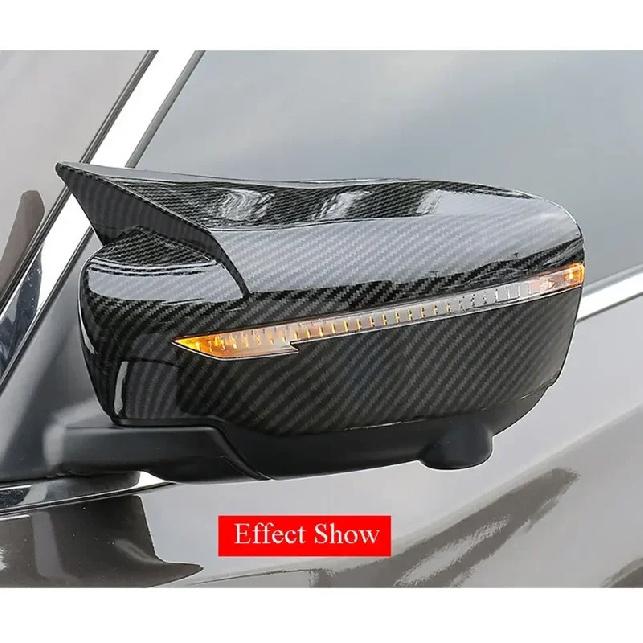 For Nissan Qashqai X-Trail Murano Rogue Pathfinder 2015- Car Rearview Side Mirror Cover Wing Cap Rear View Case Trim Sticker