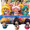 5 STuks Anime Sailor Moon S Figuur Cartoon Figuarts Mini Kaiou Michiru Tomoe Hotaru Meiou Setsuna Speelgoed Voor Meisjes Model Cadeau Poppen