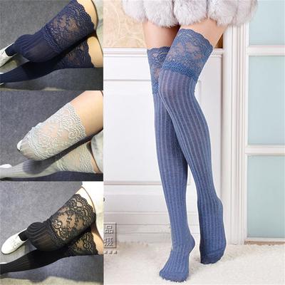 1//3//6 X Paires Femmes//Femme Rayé Sur Le Genou Chaussettes robe Fantaisie Taille 4-7