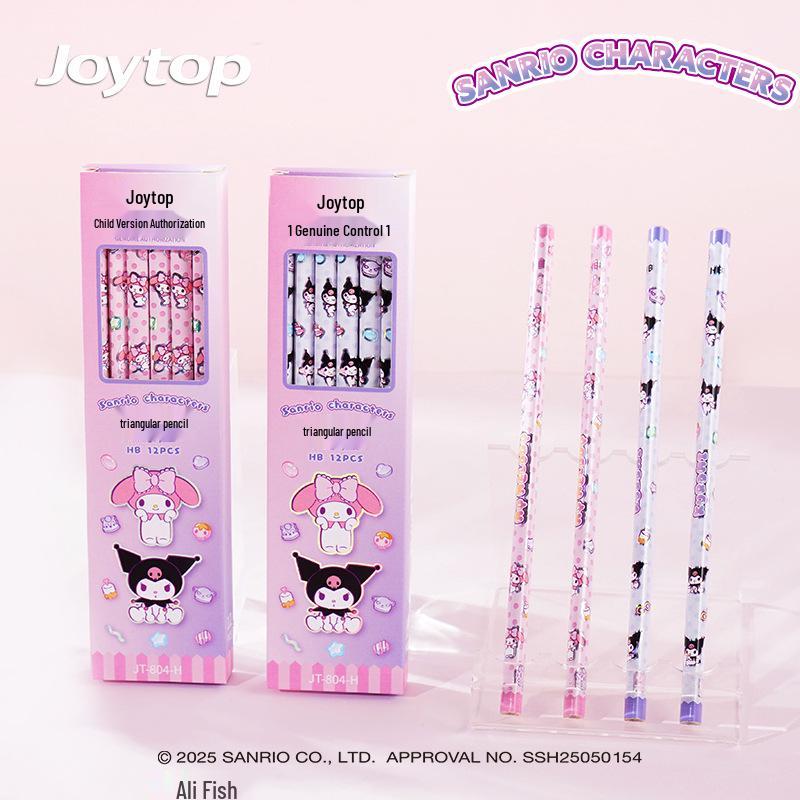 Kuromi Triangular Cartoon Pencil for Primary Students - Cute Sanrio Design