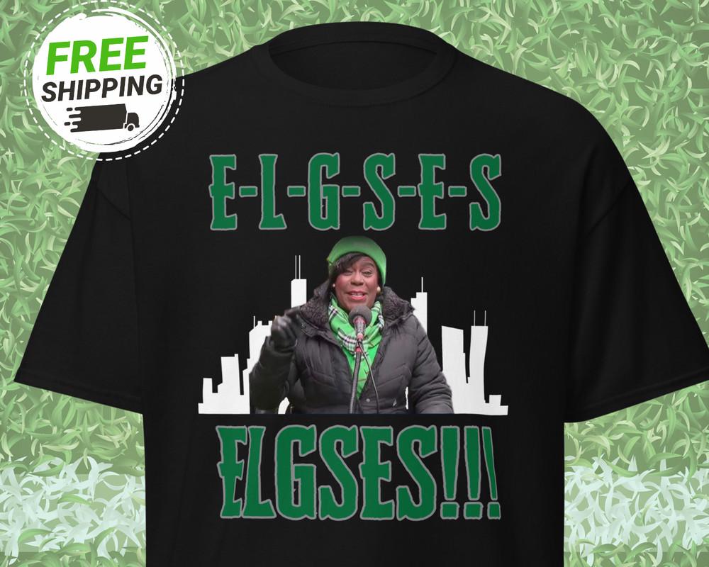 NEW Funny Eagles Shirt Philly Mayor Parker ELGSES Philadelphia Football Shirt Unisex T-Shirt L
