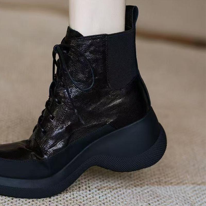 Ankle Boots for Women Flats Designer Sport Shoes  Winter Fashion Chelsea Boots Walking Cozy Dress Lace Up Retro Mujer Botas