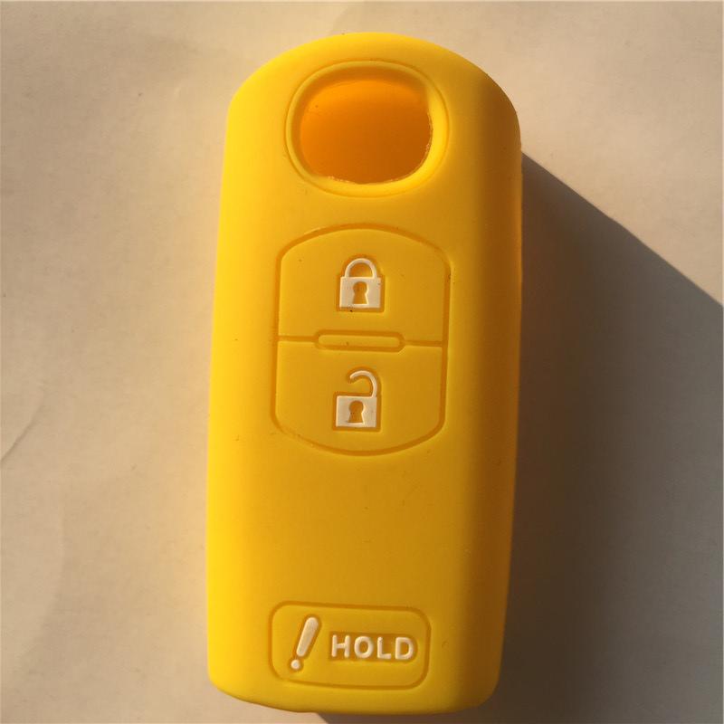 Silicone rubber car key Case Cover for Mazda 2 3 5 6 CX5 CX-5 M2 M3 M5 M6 GT 2015 2016 Smart remote key 3 button