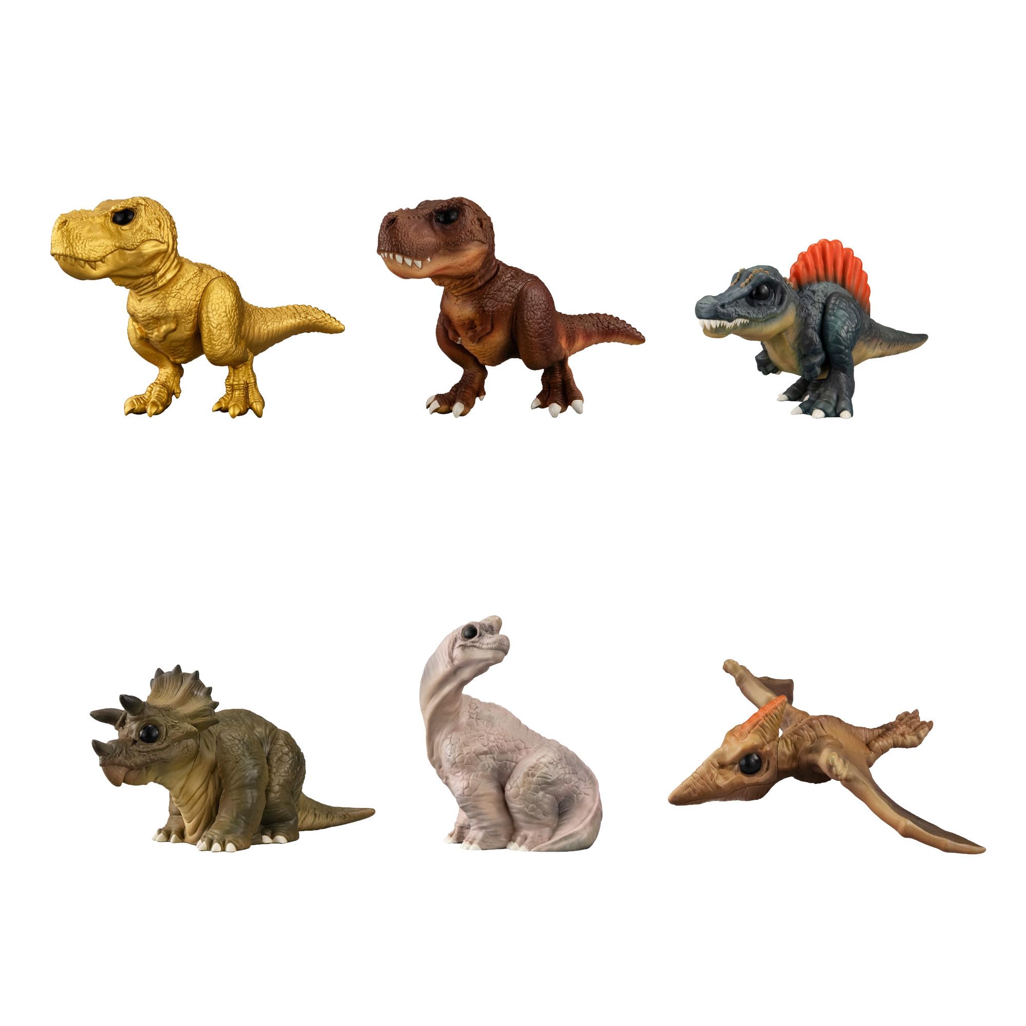 

Динозавр все 6 редких цветовых версий в комплекте Сильнейший! Друзья, типы, [Полный набор]