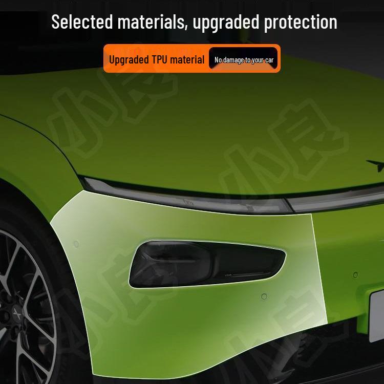 XPeng P7 TPU Vorgeschnittene Transparente Schutzfolie für vordere und hintere Stoßstange