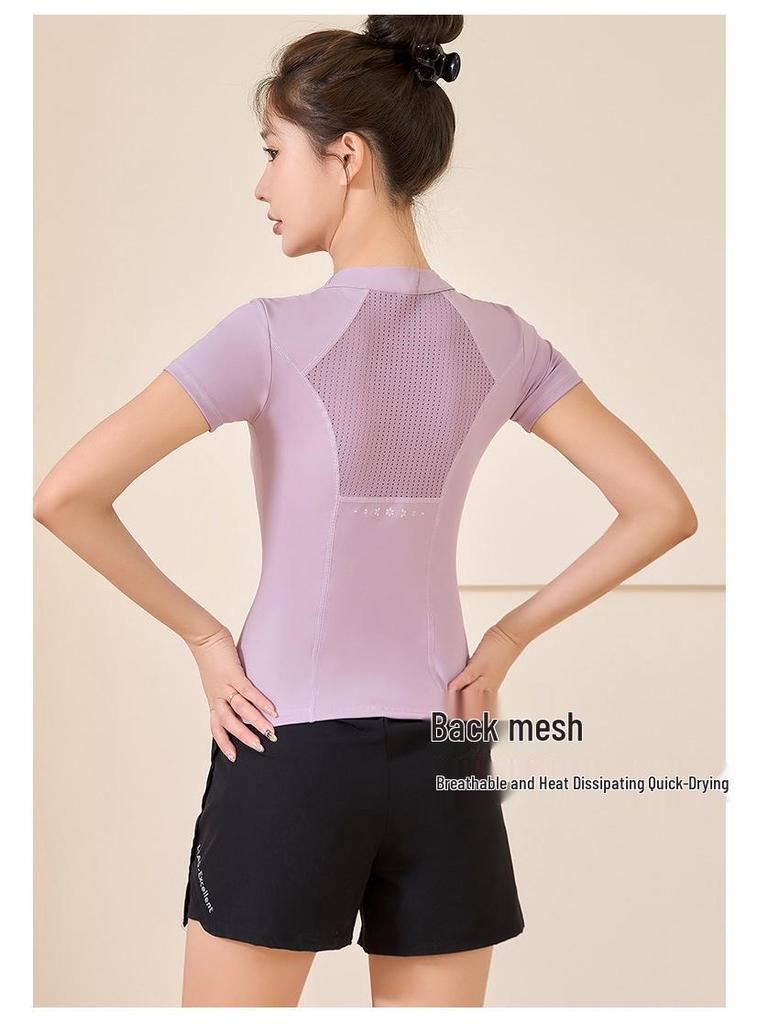 Breathable Summer Workout T-shirt for Running, Gym, and Yoga