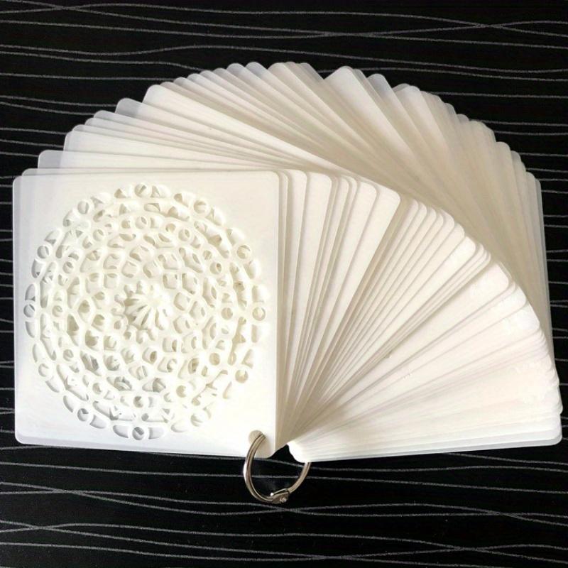 Pachet de 48 Șabloane Mandala Reutilizabile din Plastic PET pentru Pictură - Șabloane Craft pentru Artă DIY și Decorațiuni Interioare