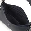 Kitamura Y-1455 Kleine geprägte Rindsleder Halbschultertasche, Dunkelblau (Marine) 10101