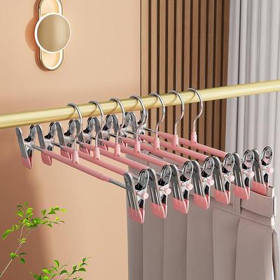 Traceless Anti-Slip Stainless Steel Trouser and Skirt Clips for Home Storage