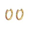 CRMYA Copper Gold Plated Earring Set For Women Color CZ Zircon Piercing Clip Hoop Dangle Earrings For Women Jewelry Wholesale