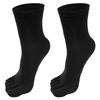 5 Paia Calzini alla Caviglia a Dita Separate per Uomo Donna Calzino Monocolore a Cinque Dita Calzino Sportivo da Corsa in Cotone Assorbente Sudore Calzino a Tubo Medio con Dita Separate