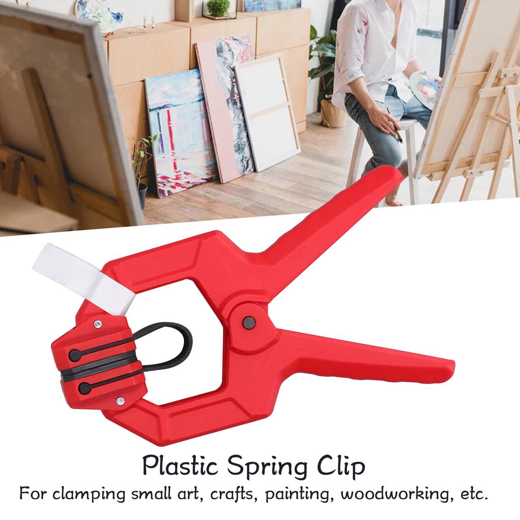 Manual Spring Clamp Plastic Spring Clip Single Hand Spring Clamp G Shape Woodworking Plastic Spring Clip Multifunctional Fixture