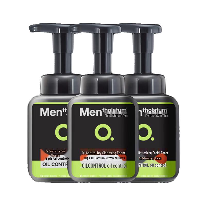 Mentholatum Men s Oil Control Icy Foam Cleanser 3-Pack