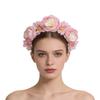 European and American simulated peony flower headbands, super fairy hair accessories, Hawaii beach vacation photo headwear