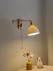 Nordic Modern LED Wall Sconce Left Right Rotate Pull Chain Switch Bedroom Restaurant Bar Beside Lamp Ceramic Stair Light