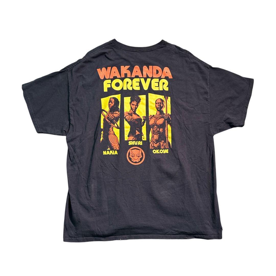 

[USED] 7TSM 2WAKANDA FOREVER Marvel T-shirt, black, used