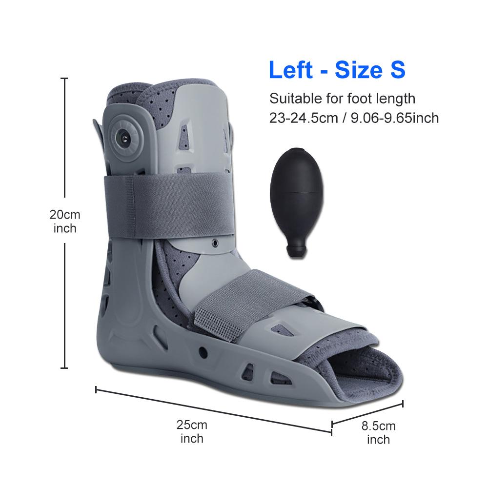 

Ankle Joint Fixation Air Walker Boot for Broken Foot, Sprained Ankle Calf Tibiofibular Fracture Postoperative Rehab Fixator