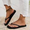 Fashion Summer Women Flip Flops casual solid color comfortable non-slip lightweight indoor outdoor beach square head EVA flat sandals