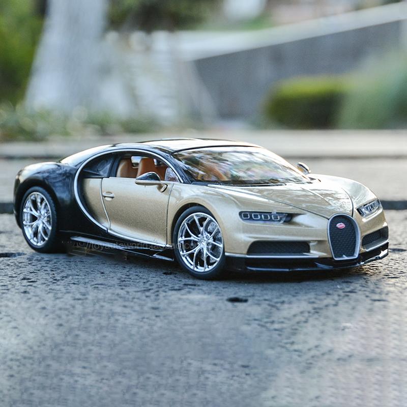 WELLY 1/24 Bugatti Chiron Supercar Alloy Car Diecasts & Toy Vehicles Car Model Miniature Scale Model Car Toy for Children