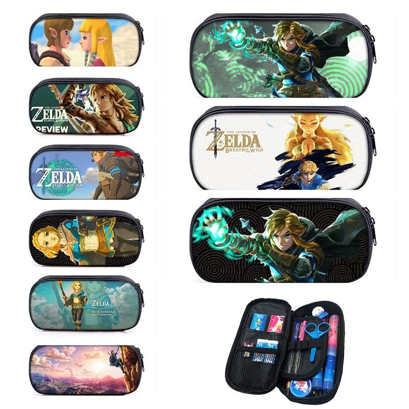 Legend Of Zelda Kingdom Tears Cartoon Pencil Case Durable And Breathable Polyester Material