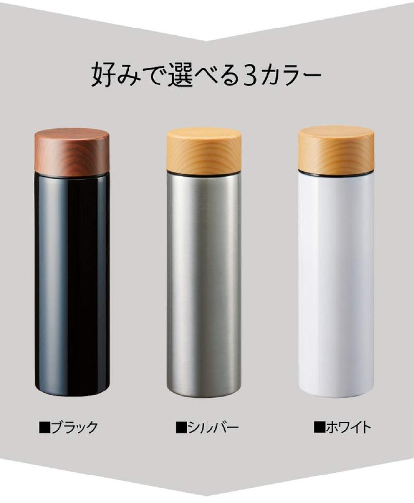 Gowell Mug Stylish Wood Grain Direct Stainless Steel Vacuum Hot Cold Bottle, Cap, Drinking, Thermos, Bottle, Insulated, & Insulated, Large, 450ml,