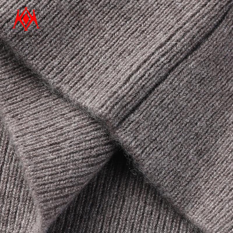 Men's Premium 100% Cashmere Crewneck Plaid Pullover Sweater