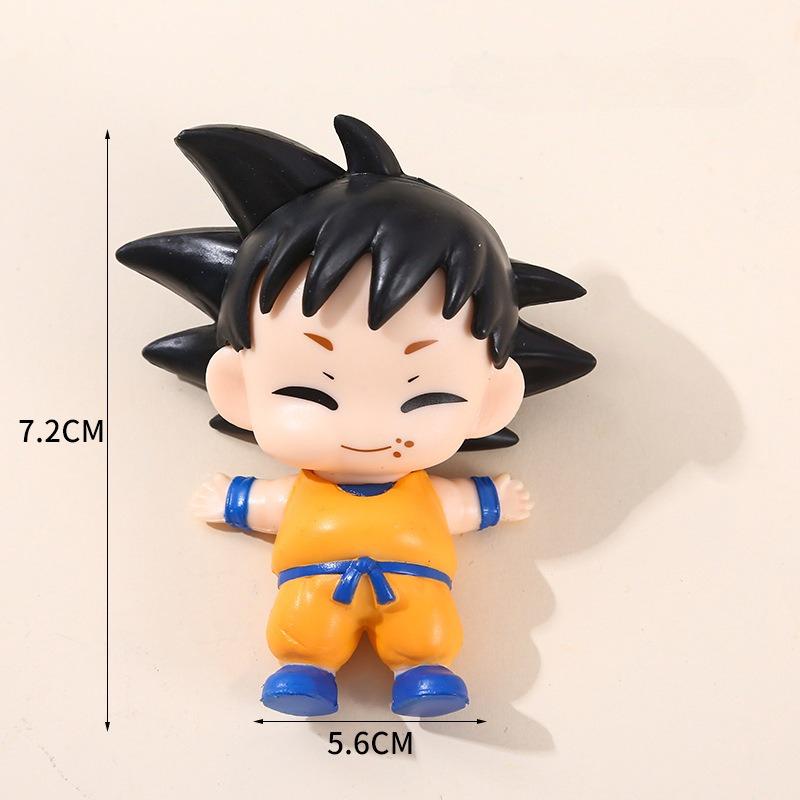Set da 9 Pezzi Dragon Ball Serie Completa Mangiare Action Figure Vegeta Goku Krillin Freezer Buu Action Figure Modello in PVC Bambole Giocattolo Regali