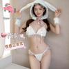 Flower Emotion Sexy Lingerie Furry Hooded Bunny Uniform Temptation Set A560