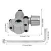 Zinc Zinc Zinc Alloy Line Piercing Valve Kit 6 To 10MM Refrigeration Needle Valves  Copper Tubes Repair