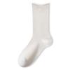 Women's Spring and Fall Cotton Rolled Edge Boneless Antibacterial Medium Tube Pile Socks