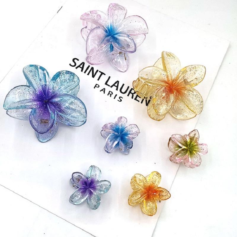 

4CM/1.5ih Small Flower Clip Crab for Hair Claw Clip Ladies Buckle for Hairpins for A Woman Japanese Korean Mini Hair Accessories