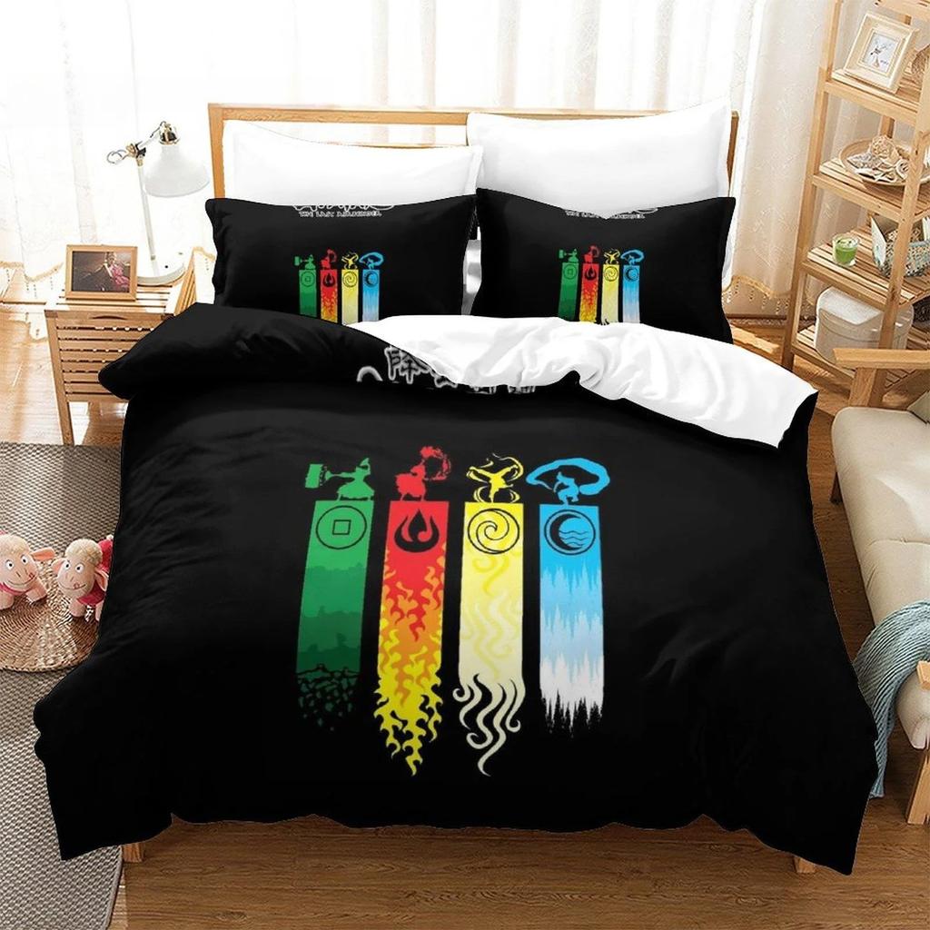 Nuovo Avatar: Il Bambino che Poteva Padroneggiare l'Aria Set Biancheria da Letto Singolo Twin Full Queen King Size Set Letto Camera da Letto Adulti Set Copripiumino Tessili per la Casa