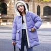 New Cotton-padded Women's Long Loose Hooded Cotton-padded Jacket Winter Students Plus Size Bread Coat
