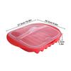 Home Decoration Bowls, Plates and Trays, Suitable for Barbecues and Picnics. Durable Plastic Trays in Exquisite Red Color