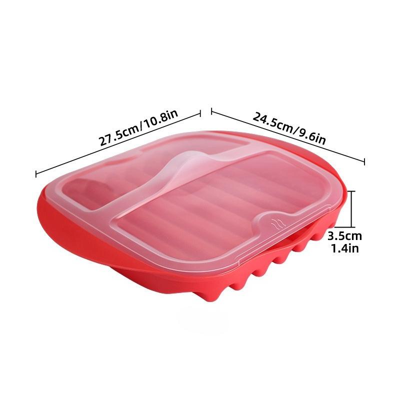 Home Decoration Bowls, Plates and Trays, Suitable for Barbecues and Picnics. Durable Plastic Trays in Exquisite Red Color