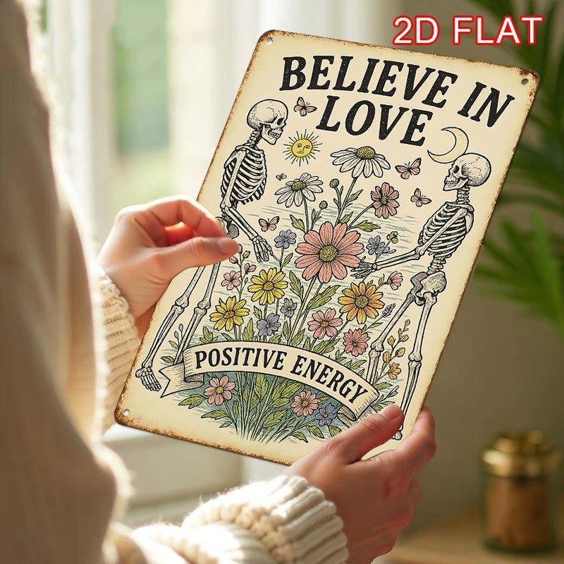 

Vintage Valentine s Day Metal Decorative Painting Gift for Couples Bedroom Living Room Cafe