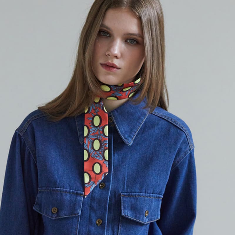 ANA MAISON New Jeans Twilly Silk Scarf [PMT-1412]