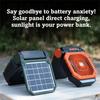 Long-lasting Battery Life Led Lantern Infinite Loop Outdoor Tent Fans Solar Panel Fan  Tent Use