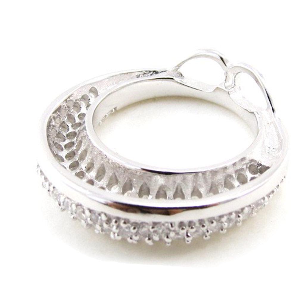 Les Trésors De Lily [J0172] - White 'Goddess' Silver Pendant