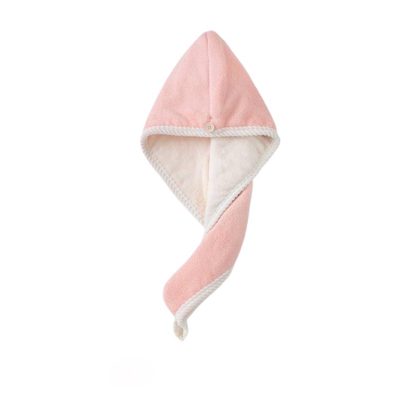 Super absorpční rychleschnoucí ručník na vlasy z korálového fleecu pro ženy